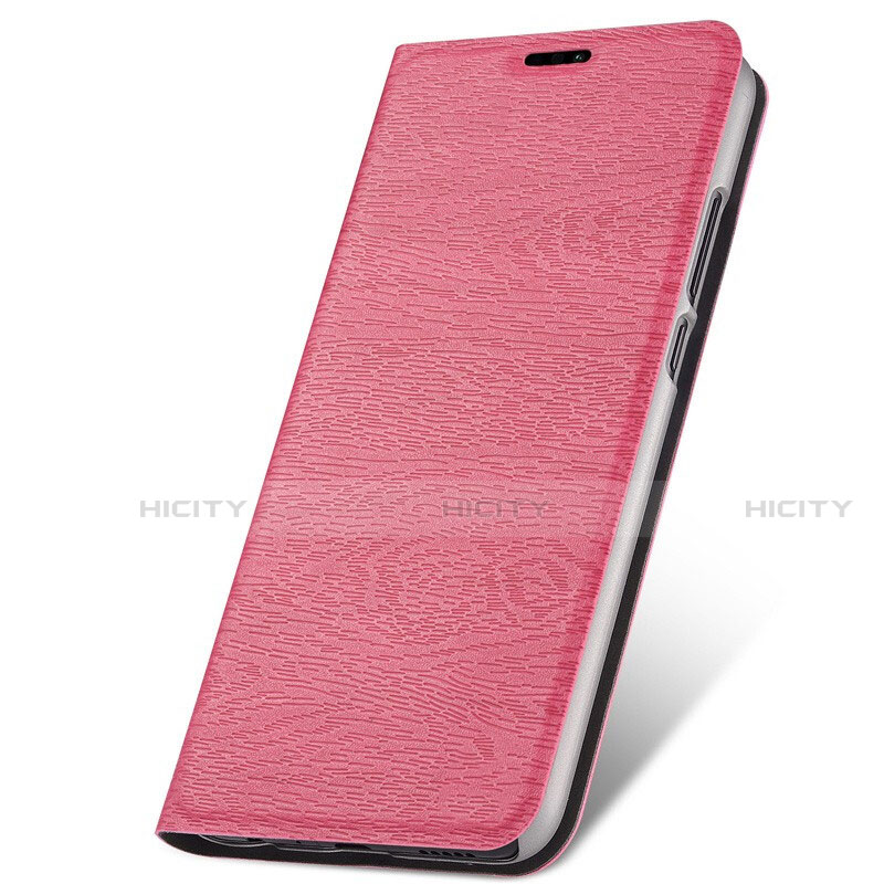 Custodia Portafoglio In Pelle Cover con Supporto T14 per Huawei Nova 5 Pro Rosa