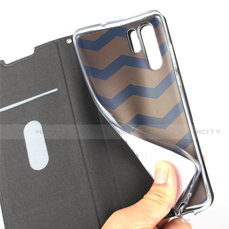 Custodia Portafoglio In Pelle Cover con Supporto T14 per Huawei P30 Pro