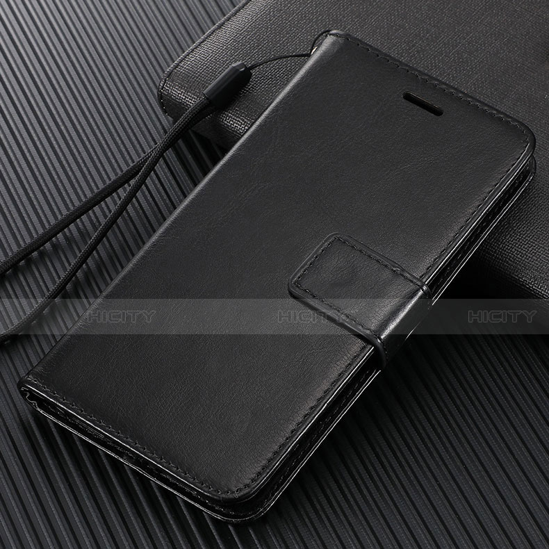 Custodia Portafoglio In Pelle Cover con Supporto T14 per Xiaomi Mi Note 10 Nero
