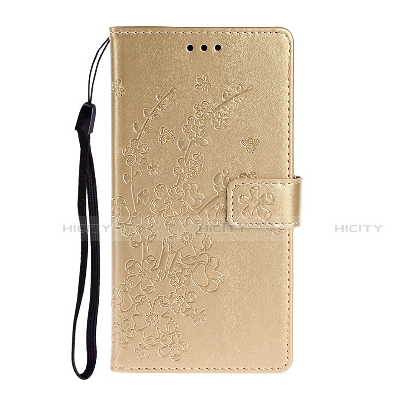 Custodia Portafoglio In Pelle Cover con Supporto T15 per Huawei P40 Oro