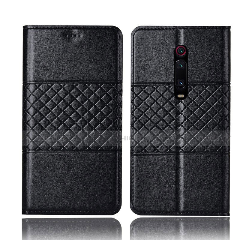 Custodia Portafoglio In Pelle Cover con Supporto T15 per Xiaomi Redmi K20 Nero