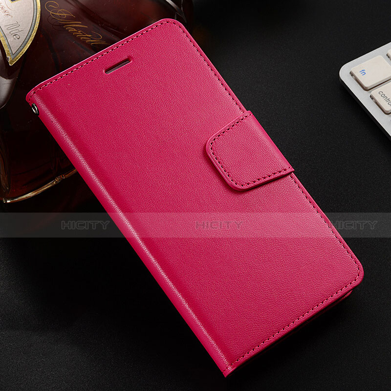 Custodia Portafoglio In Pelle Cover con Supporto T16 per Huawei Honor V20 Rosa Caldo