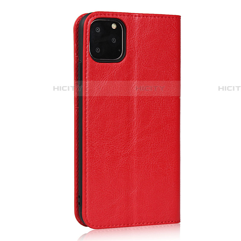 Custodia Portafoglio In Pelle Cover con Supporto T18 per Apple iPhone 11 Pro Max Rosso