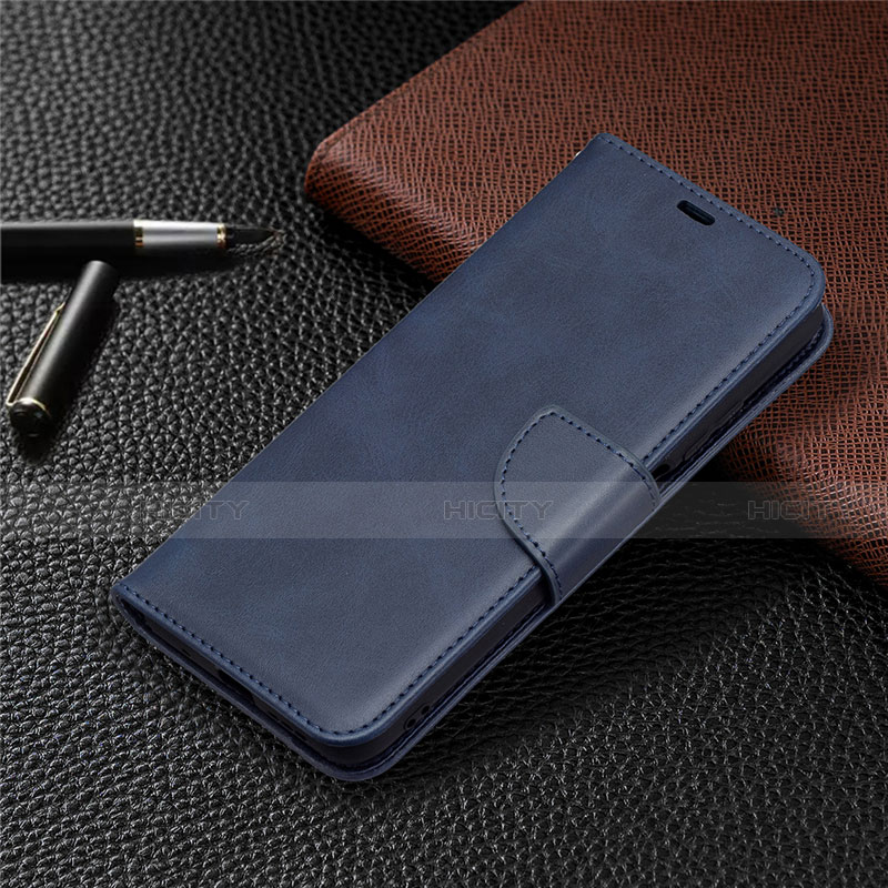 Custodia Portafoglio In Pelle Cover con Supporto T18 per Xiaomi Poco M3 Blu