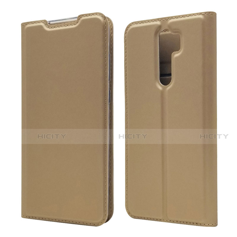 Custodia Portafoglio In Pelle Cover con Supporto T18 per Xiaomi Redmi Note 8 Pro Oro