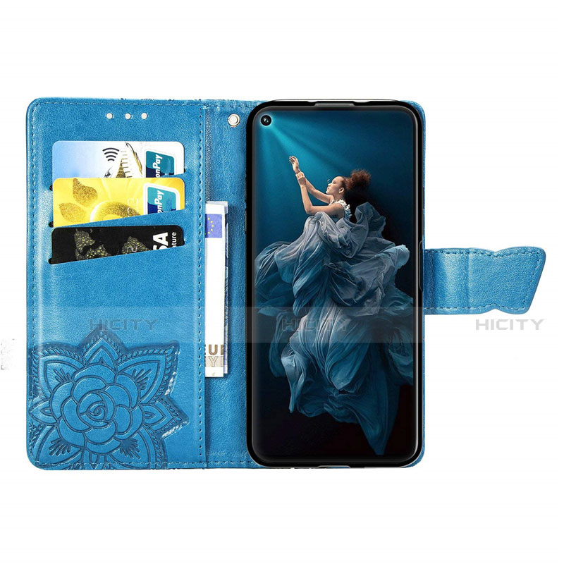 Custodia Portafoglio In Pelle Cover con Supporto T19 per Huawei Honor 20