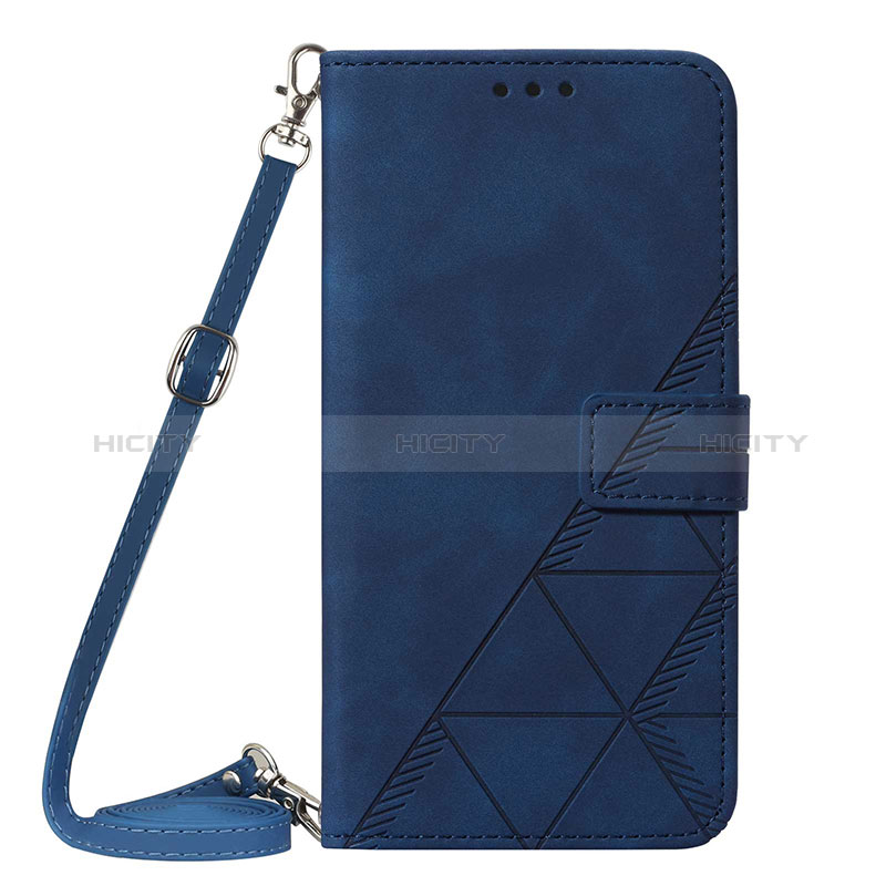 Custodia Portafoglio In Pelle Cover con Supporto Y01B per Apple iPhone 13 Pro Max Blu