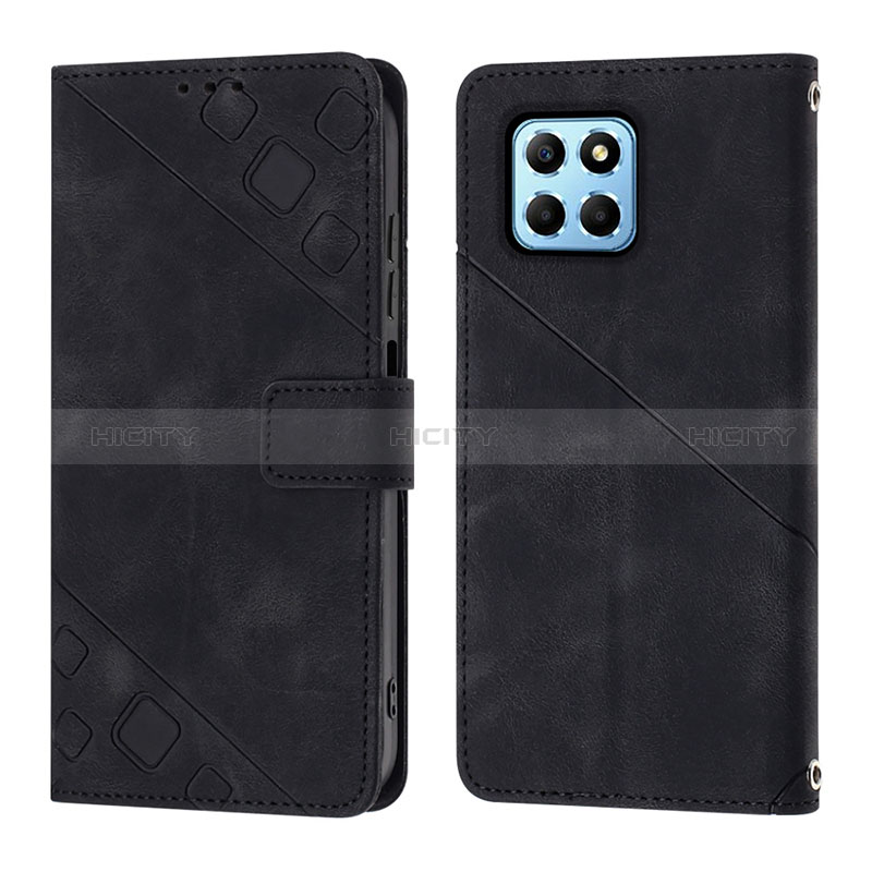 Custodia Portafoglio In Pelle Cover con Supporto Y01B per Huawei Honor X8 5G