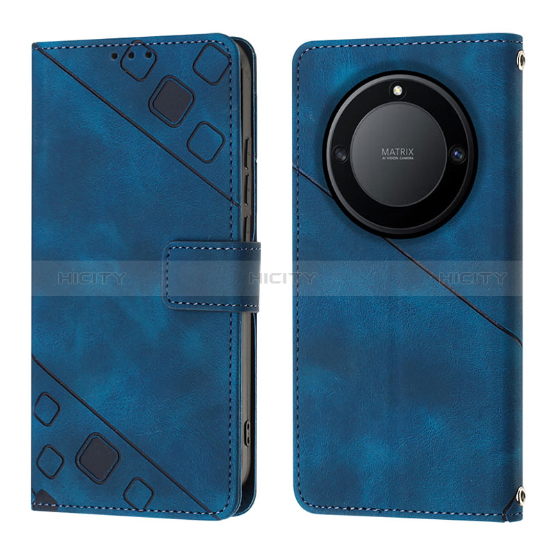 Custodia Portafoglio In Pelle Cover con Supporto Y01B per Huawei Honor X9a 5G