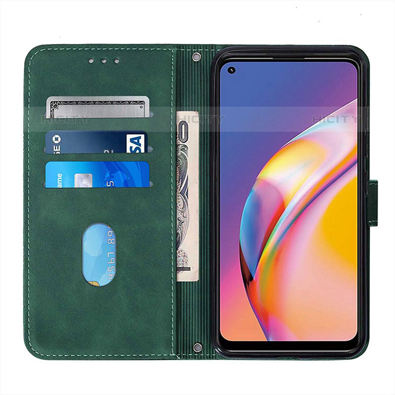 Custodia Portafoglio In Pelle Cover con Supporto Y01B per Oppo A94 4G