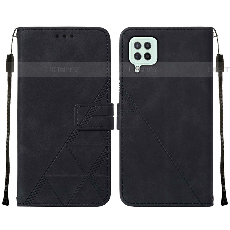 Custodia Portafoglio In Pelle Cover con Supporto Y01B per Samsung Galaxy F22 4G Nero