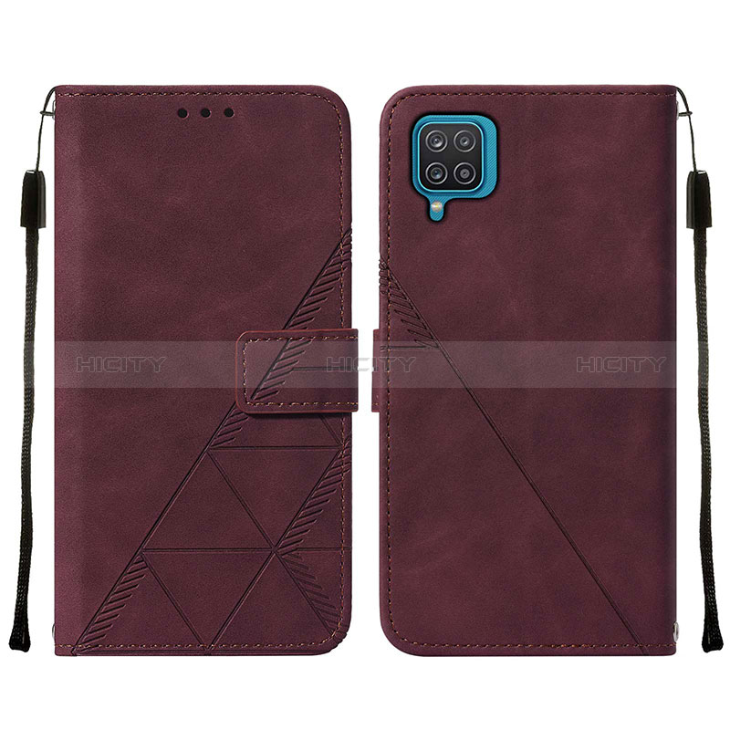 Custodia Portafoglio In Pelle Cover con Supporto Y01B per Samsung Galaxy M12