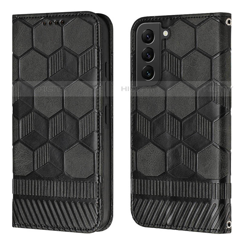 Custodia Portafoglio In Pelle Cover con Supporto Y01B per Samsung Galaxy S21 5G Nero