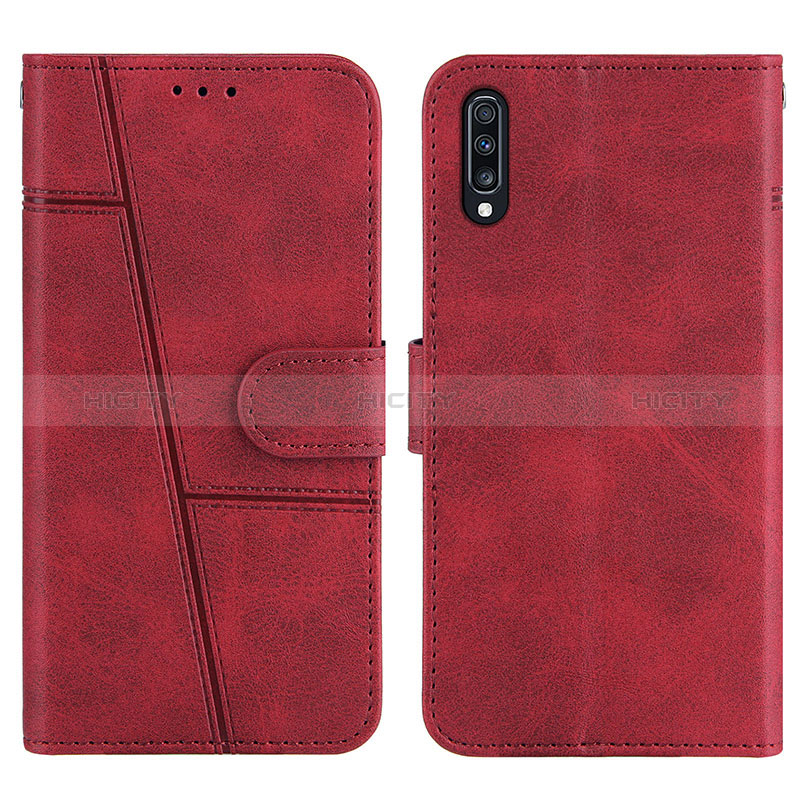 Custodia Portafoglio In Pelle Cover con Supporto Y01X per Samsung Galaxy A50 Rosso