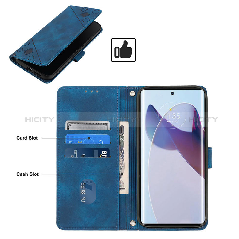 Custodia Portafoglio In Pelle Cover con Supporto Y02B per Motorola Moto Edge X30 Pro 5G