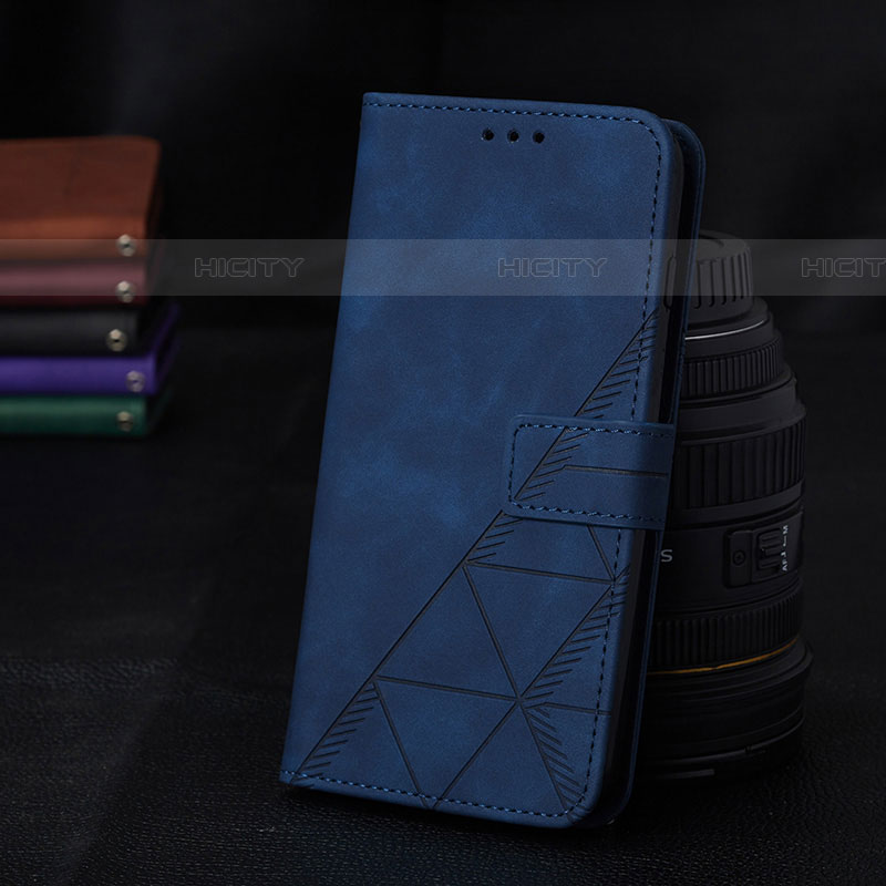 Custodia Portafoglio In Pelle Cover con Supporto Y02B per Samsung Galaxy A05s Blu