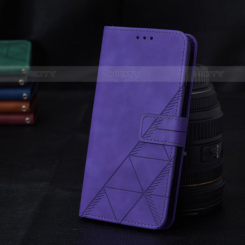 Custodia Portafoglio In Pelle Cover con Supporto Y02B per Samsung Galaxy Quantum2 5G Viola