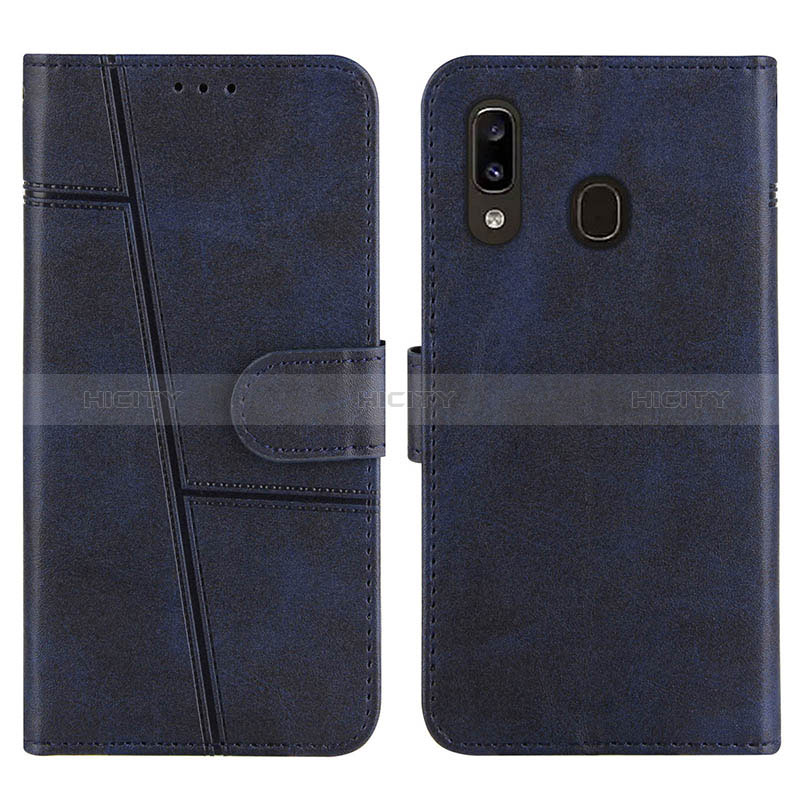 Custodia Portafoglio In Pelle Cover con Supporto Y02X per Samsung Galaxy A20