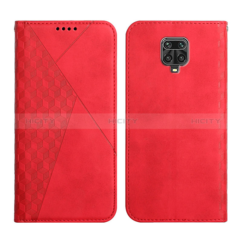 Custodia Portafoglio In Pelle Cover con Supporto Y02X per Xiaomi Redmi Note 9 Pro Max Rosso