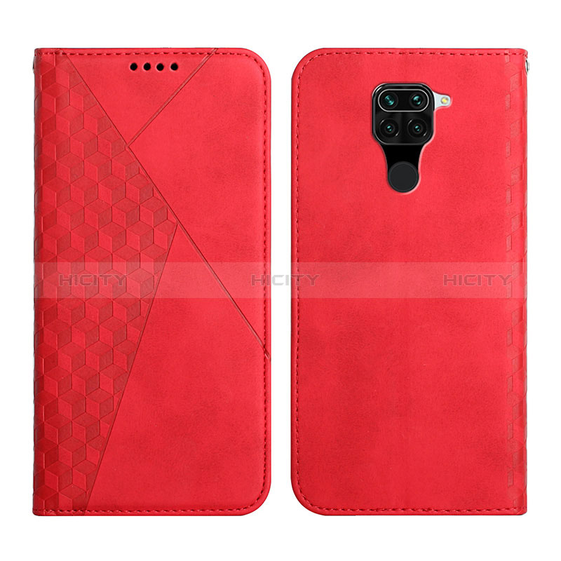 Custodia Portafoglio In Pelle Cover con Supporto Y02X per Xiaomi Redmi Note 9 Rosso