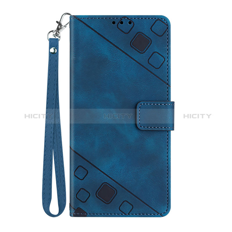 Custodia Portafoglio In Pelle Cover con Supporto Y03B per Huawei Honor 9X Blu
