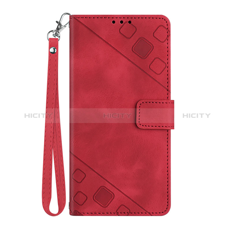 Custodia Portafoglio In Pelle Cover con Supporto Y03B per Huawei Honor 9X Rosso