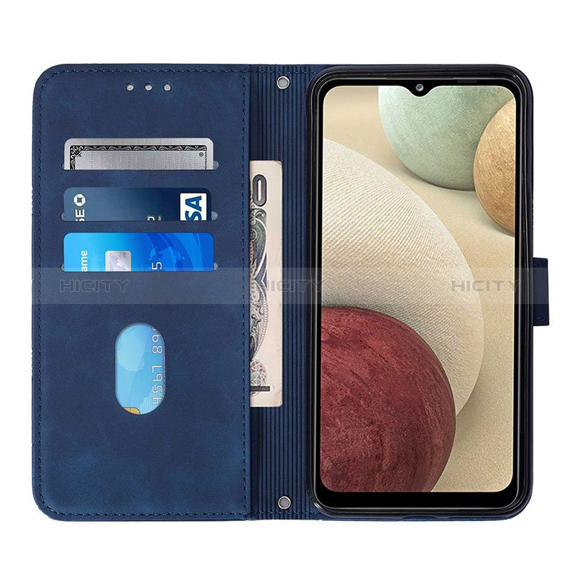 Custodia Portafoglio In Pelle Cover con Supporto Y03B per Samsung Galaxy A12 Nacho