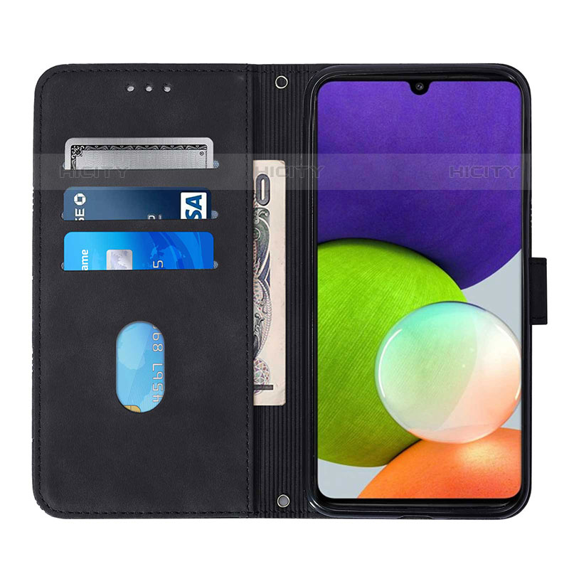 Custodia Portafoglio In Pelle Cover con Supporto Y03B per Samsung Galaxy M22 4G