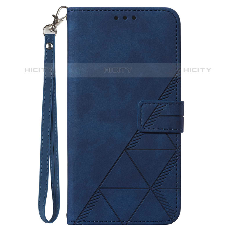 Custodia Portafoglio In Pelle Cover con Supporto Y03B per Samsung Galaxy M22 4G Blu