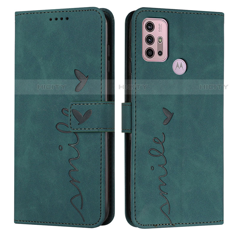 Custodia Portafoglio In Pelle Cover con Supporto Y03X per Motorola Moto G10