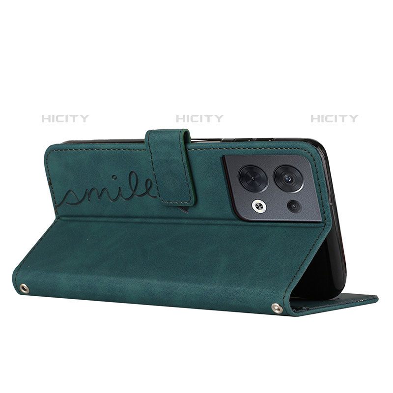 Custodia Portafoglio In Pelle Cover con Supporto Y03X per Oppo Reno8 5G