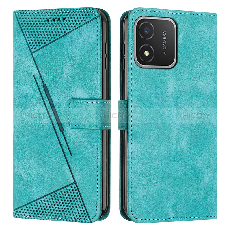 Custodia Portafoglio In Pelle Cover con Supporto Y08X per Huawei Honor X5 Verde