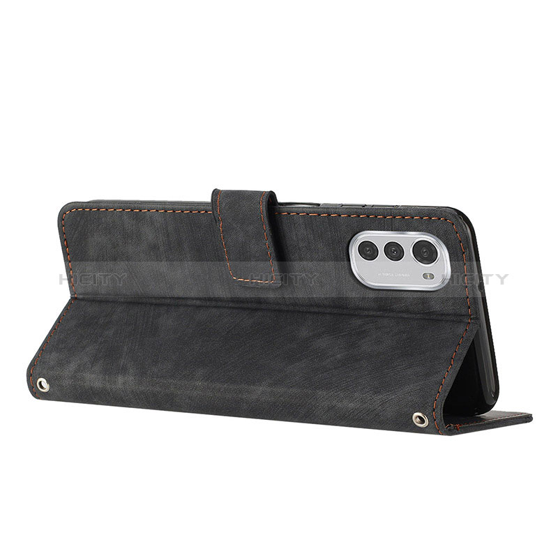 Custodia Portafoglio In Pelle Cover con Supporto Y08X per Motorola Moto E32