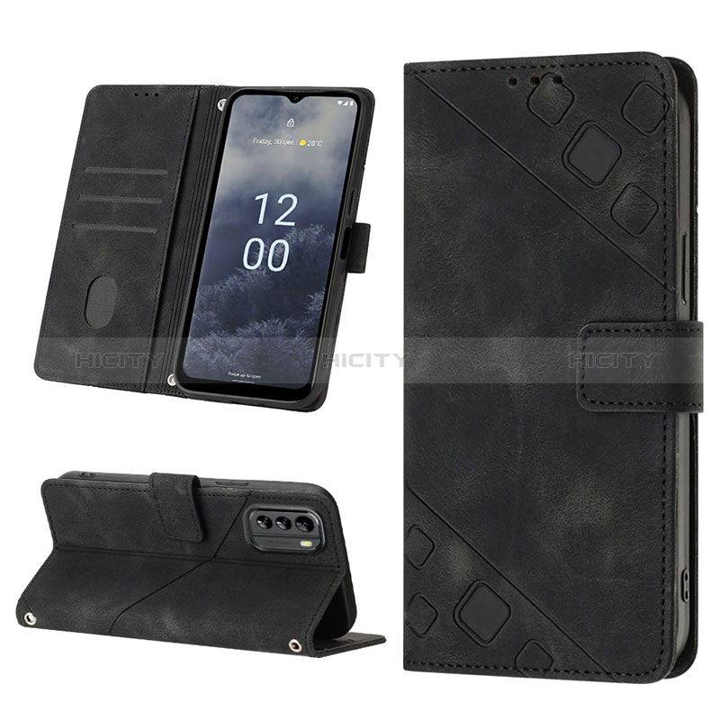 Custodia Portafoglio In Pelle Cover con Supporto YB1 per Nokia G60 5G