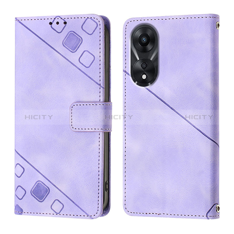 Custodia Portafoglio In Pelle Cover con Supporto YB1 per Oppo A78 5G