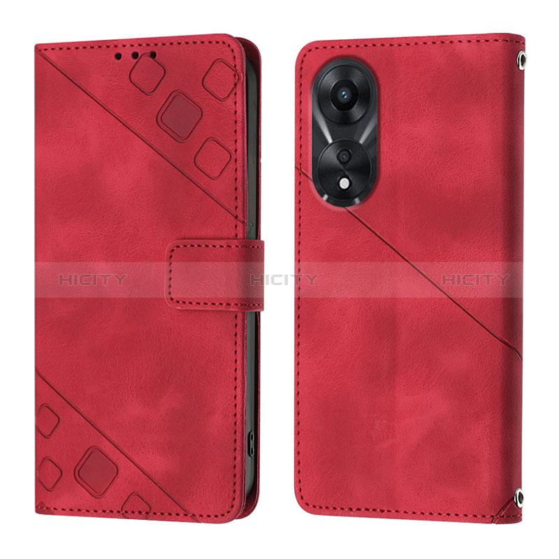 Custodia Portafoglio In Pelle Cover con Supporto YB1 per Oppo A78 5G