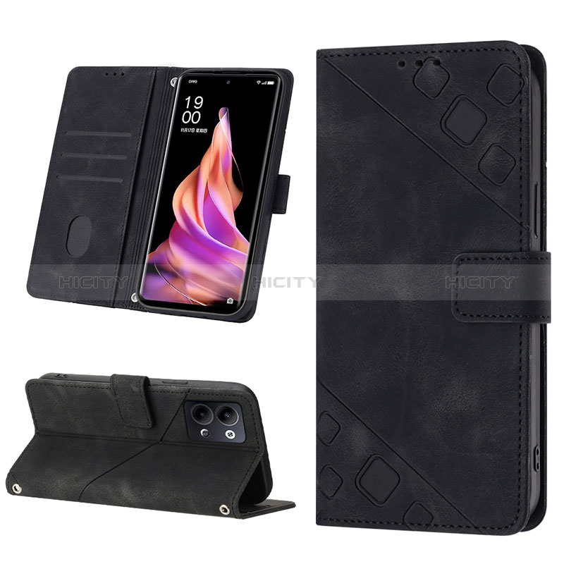 Custodia Portafoglio In Pelle Cover con Supporto YB1 per Oppo Reno9 Pro 5G