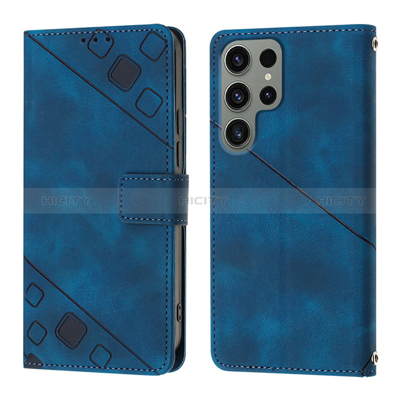 Custodia Portafoglio In Pelle Cover con Supporto YB1 per Samsung Galaxy S24 Ultra 5G