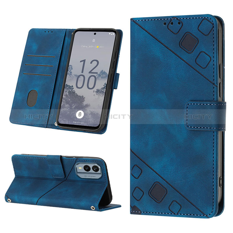 Custodia Portafoglio In Pelle Cover con Supporto YB2 per Nokia X30 5G