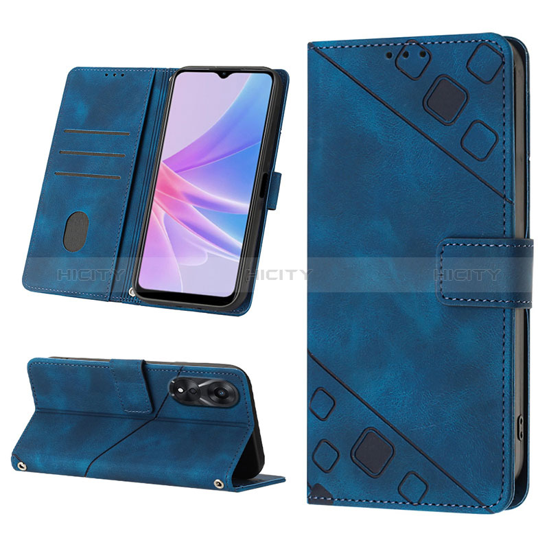 Custodia Portafoglio In Pelle Cover con Supporto YB2 per Oppo A58 5G