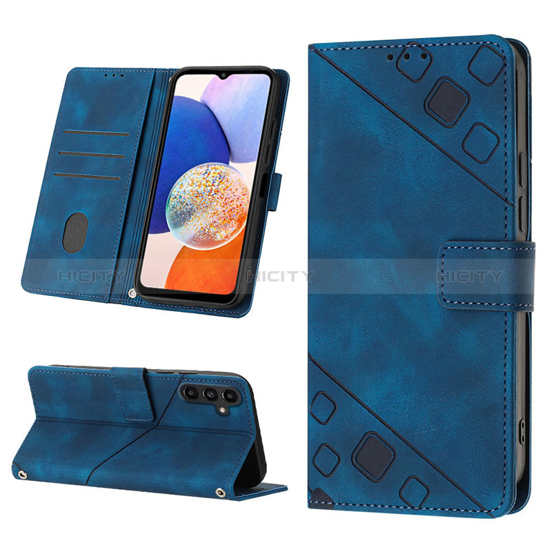 Custodia Portafoglio In Pelle Cover con Supporto YB2 per Samsung Galaxy A14 5G