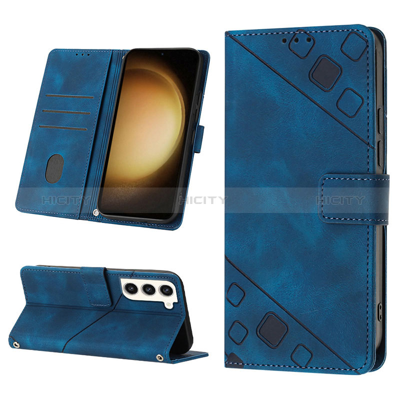 Custodia Portafoglio In Pelle Cover con Supporto YB2 per Samsung Galaxy S22 5G