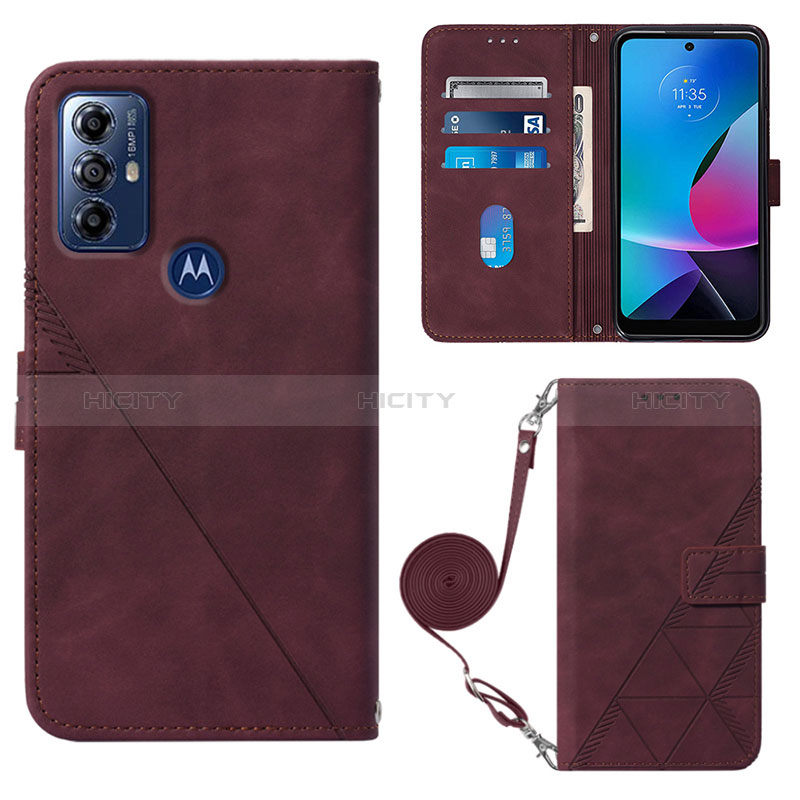 Custodia Portafoglio In Pelle Cover con Supporto YB3 per Motorola Moto G Play (2023)