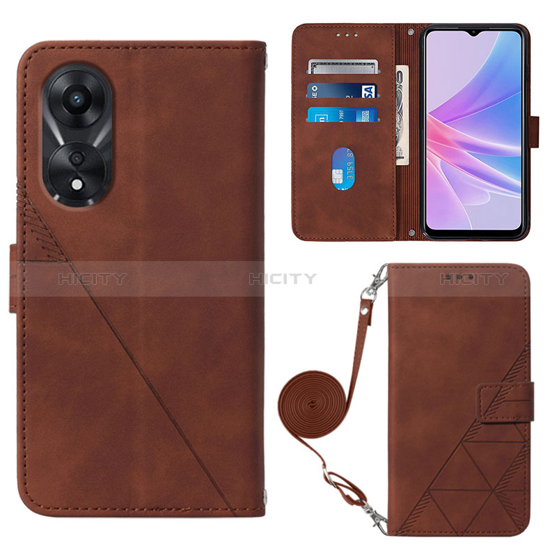 Custodia Portafoglio In Pelle Cover con Supporto YB3 per Oppo A58 5G