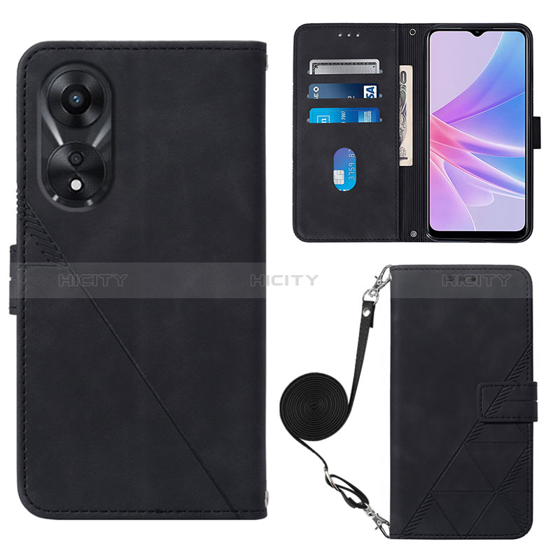 Custodia Portafoglio In Pelle Cover con Supporto YB3 per Oppo A58 5G