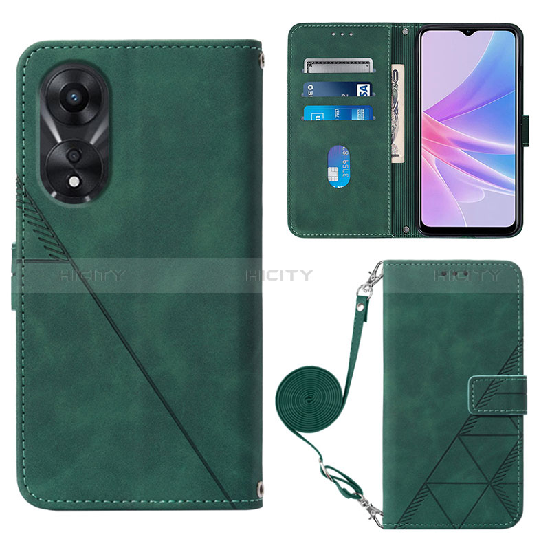 Custodia Portafoglio In Pelle Cover con Supporto YB3 per Oppo A78 5G