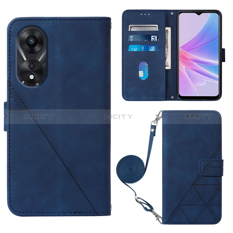 Custodia Portafoglio In Pelle Cover con Supporto YB3 per Oppo A78 5G