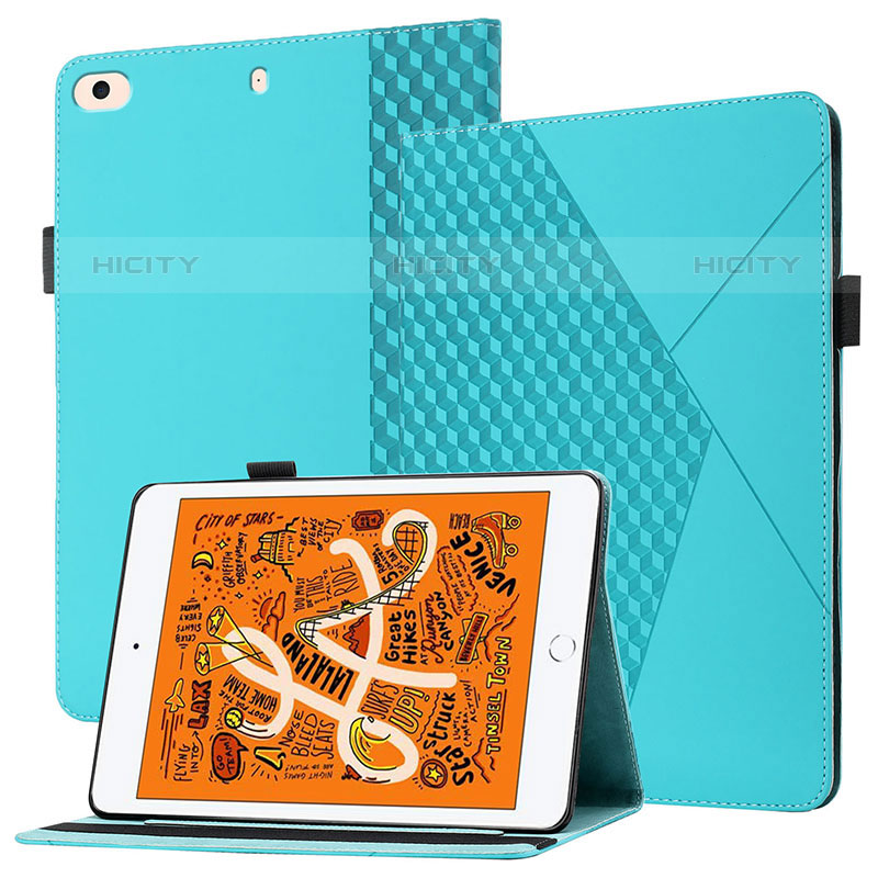 Custodia Portafoglio In Pelle Cover con Supporto YX1 per Apple iPad Mini 5 (2019) Azzurro
