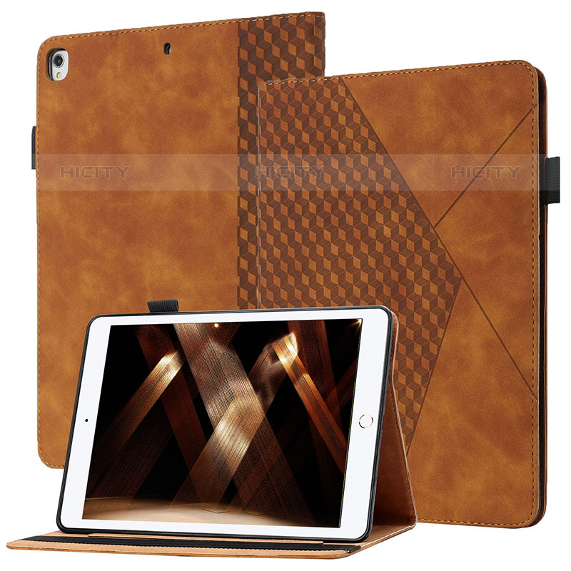 Custodia Portafoglio In Pelle Cover con Supporto YX1 per Apple iPad Pro 10.5 Marrone