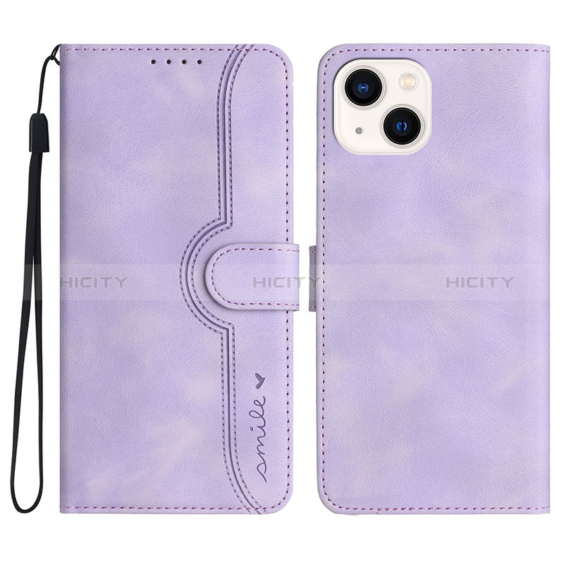 Custodia Portafoglio In Pelle Cover con Supporto YX2 per Apple iPhone 13 Lavanda